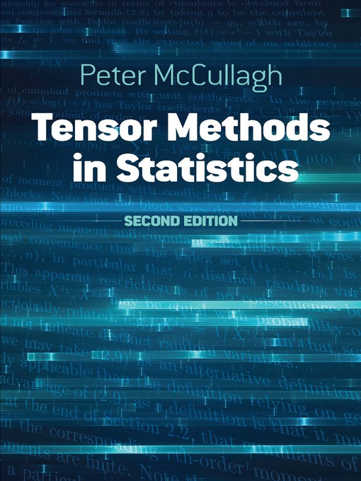 Title details for Tensor Methods in Statistics by Peter McCullagh - Available